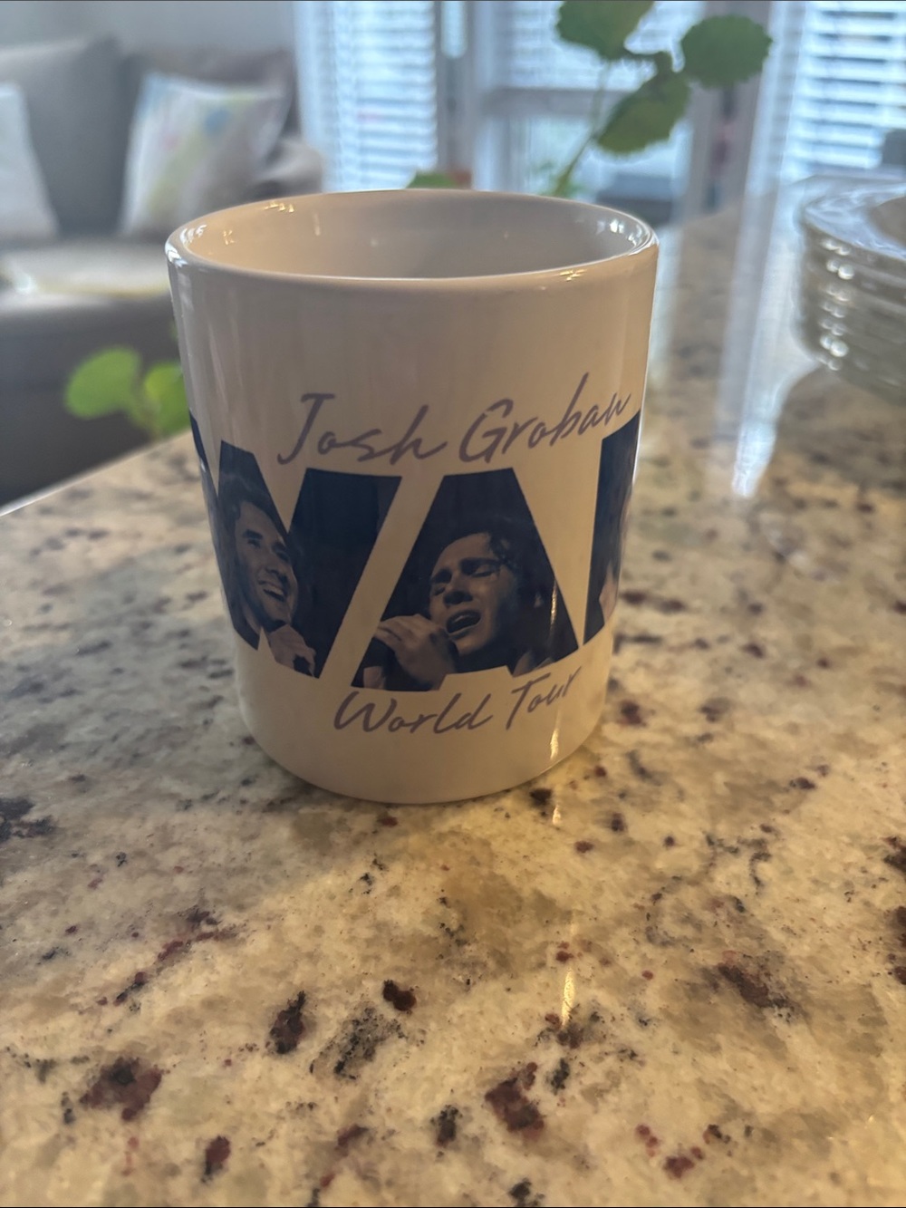 White Ceramic World Tour Mug -